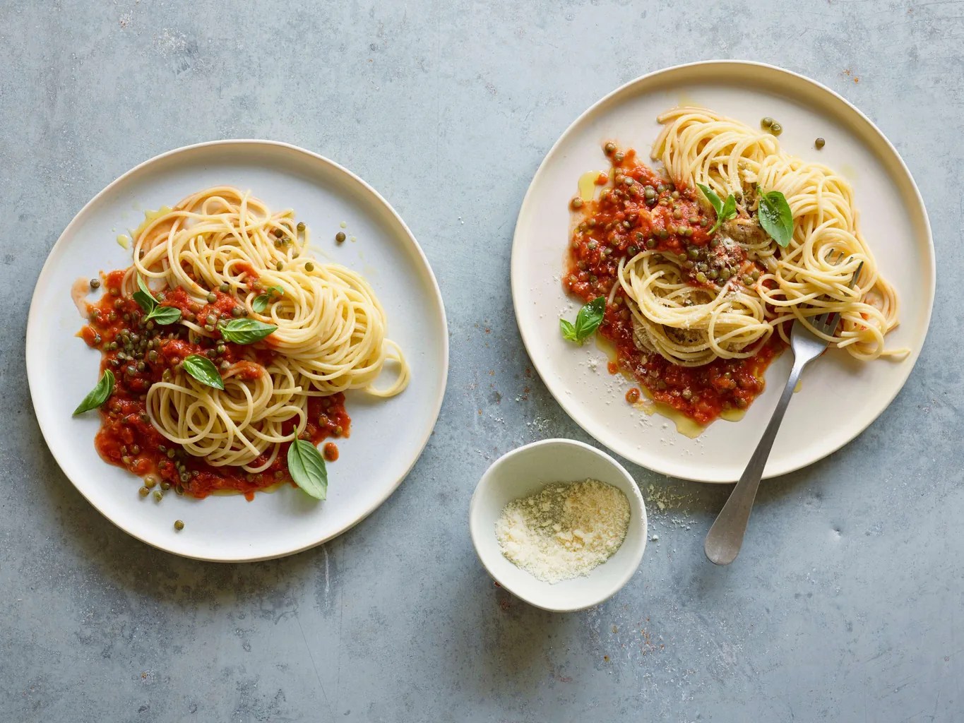 Spaghetti à la bolognaise de lentilles