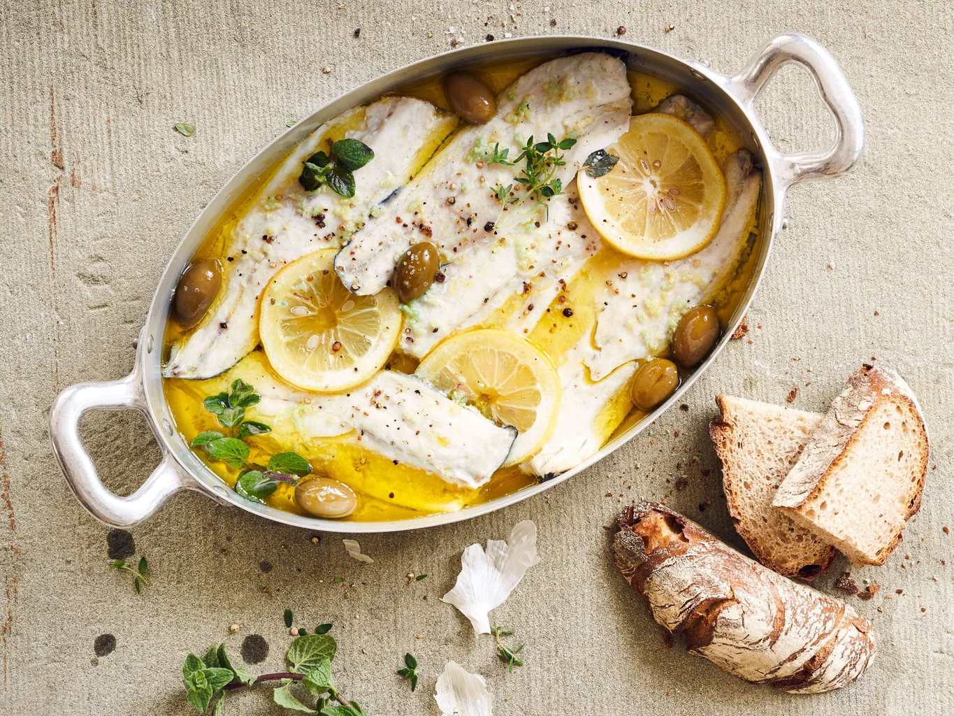 Filetti di pesce all’olio d’oliva