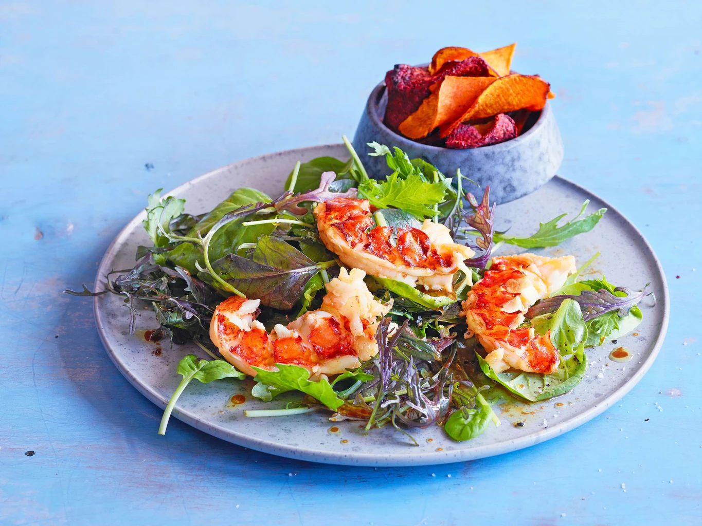 Salat mit Hummer