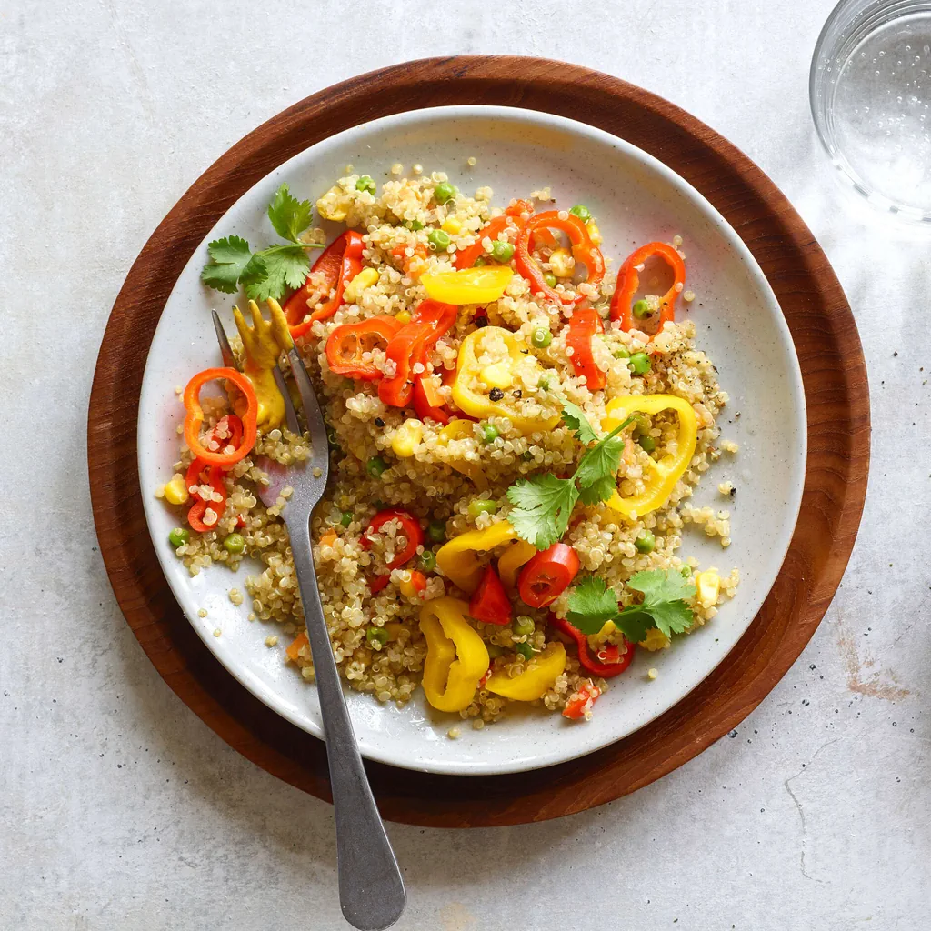Quinoa fixfertig mit Currysauce