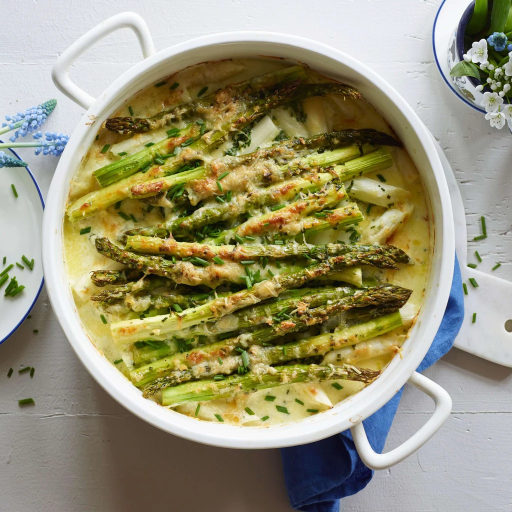 Spargelgratin
