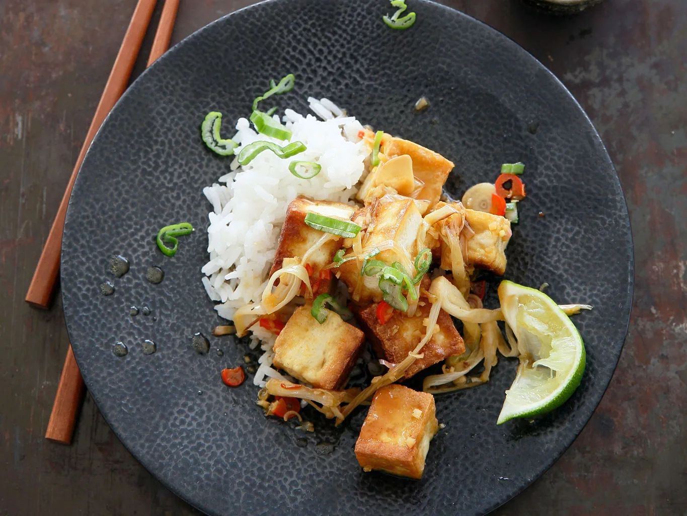 Geschmorte Tofuwürfel