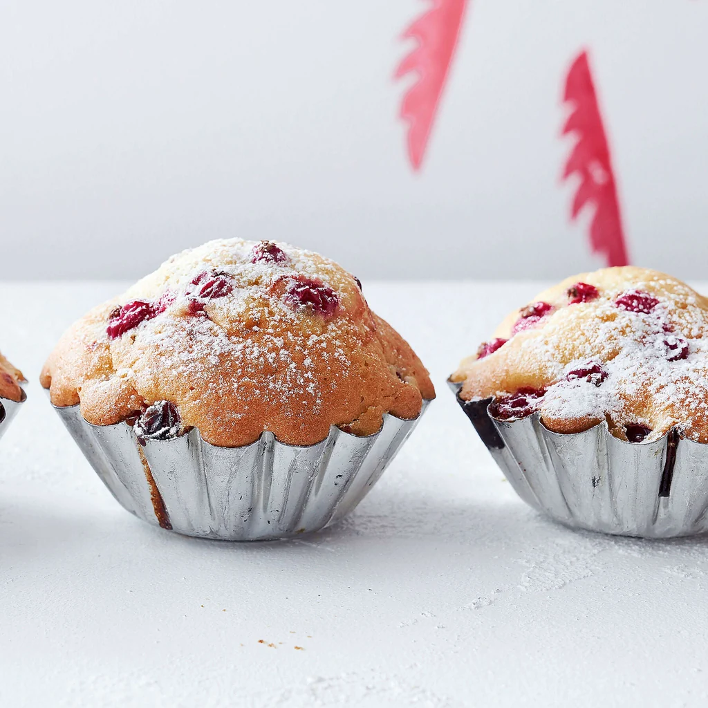 Madeleines aux groseilles rouges