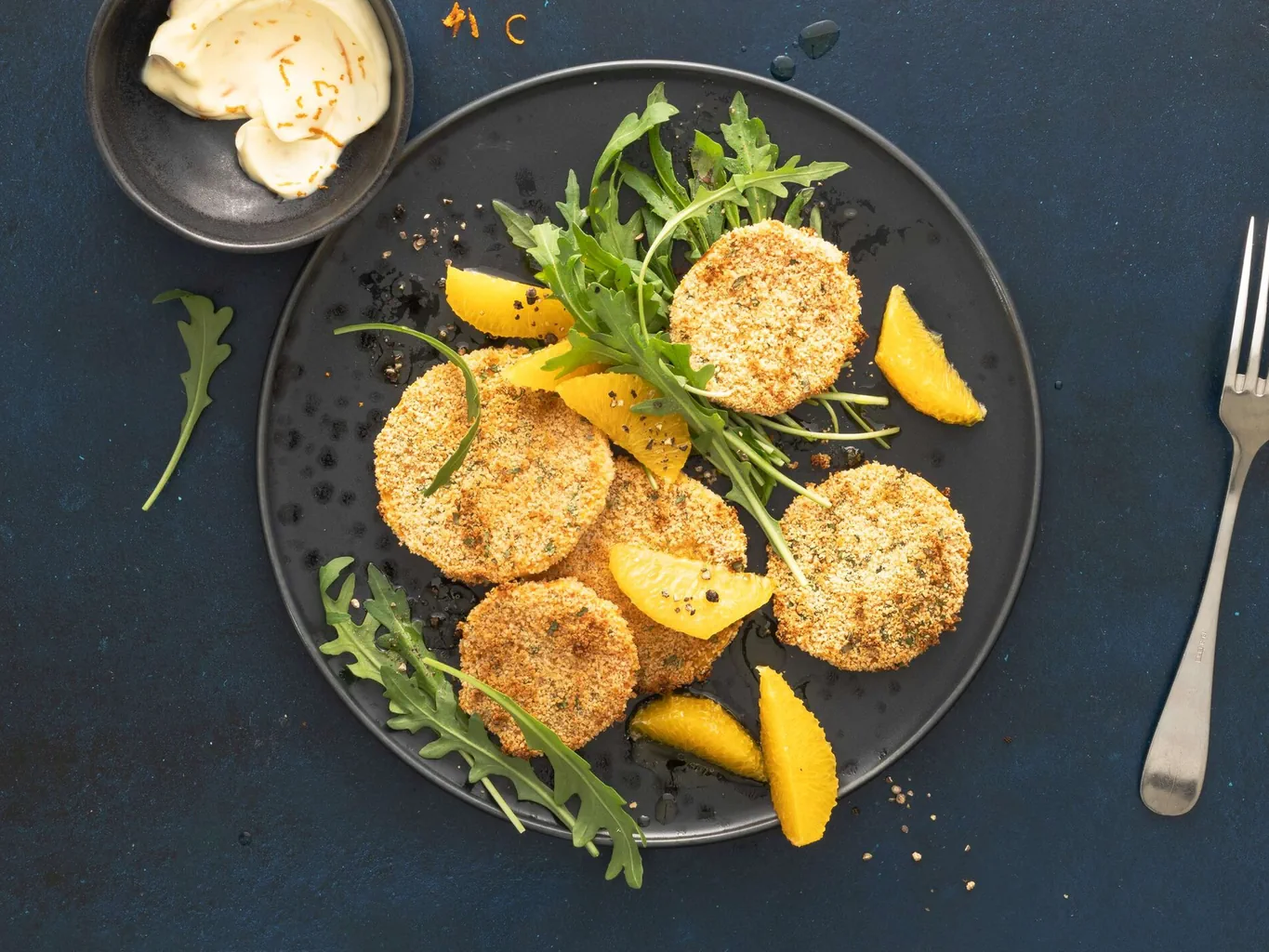 Tranches de courge panées