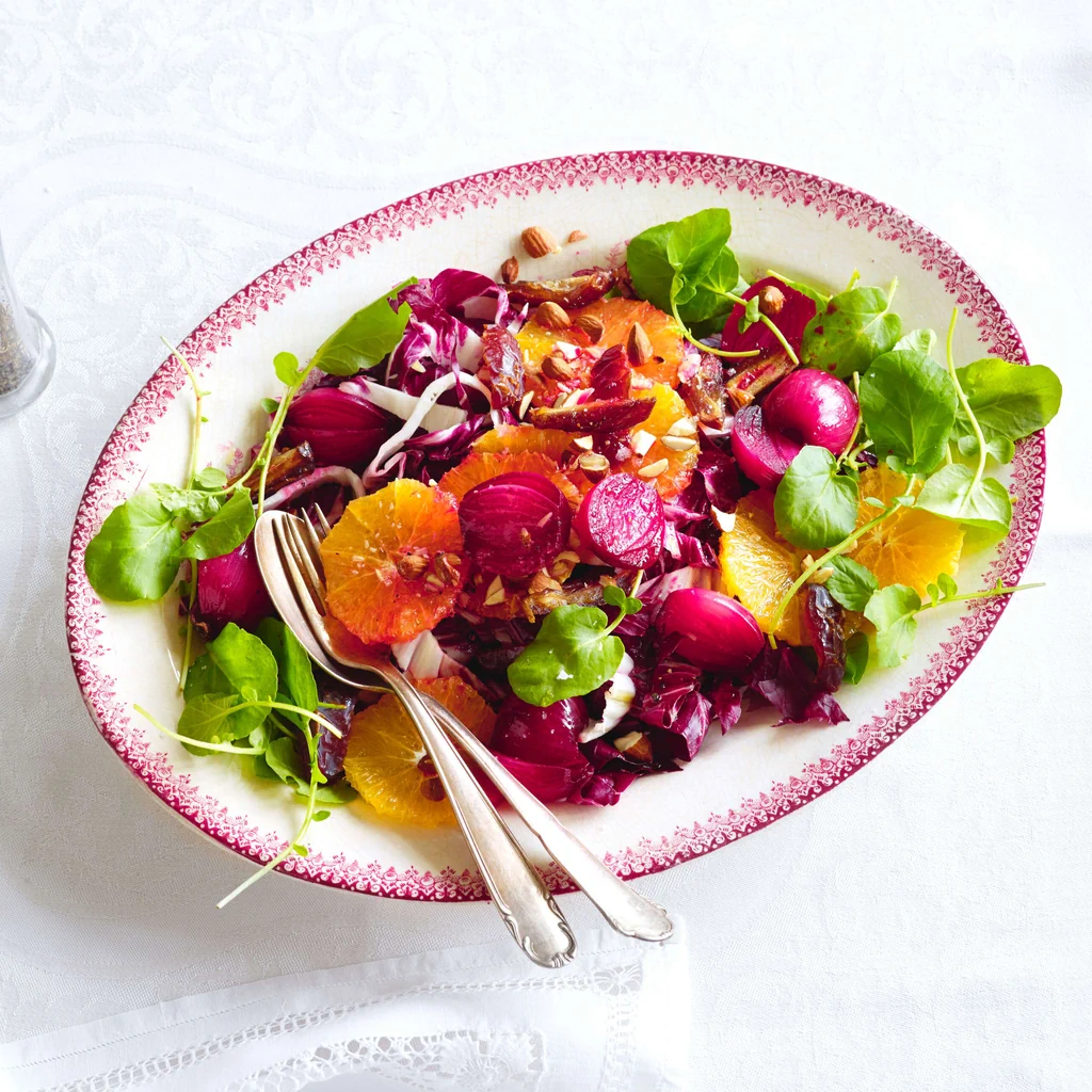 Orangensalat mit Gewürzzwiebeln