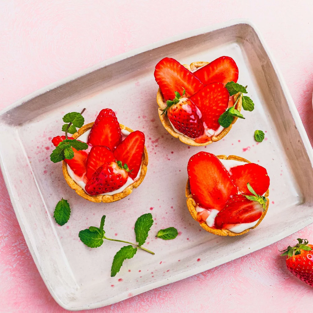 Tortine alle fragole vegane 