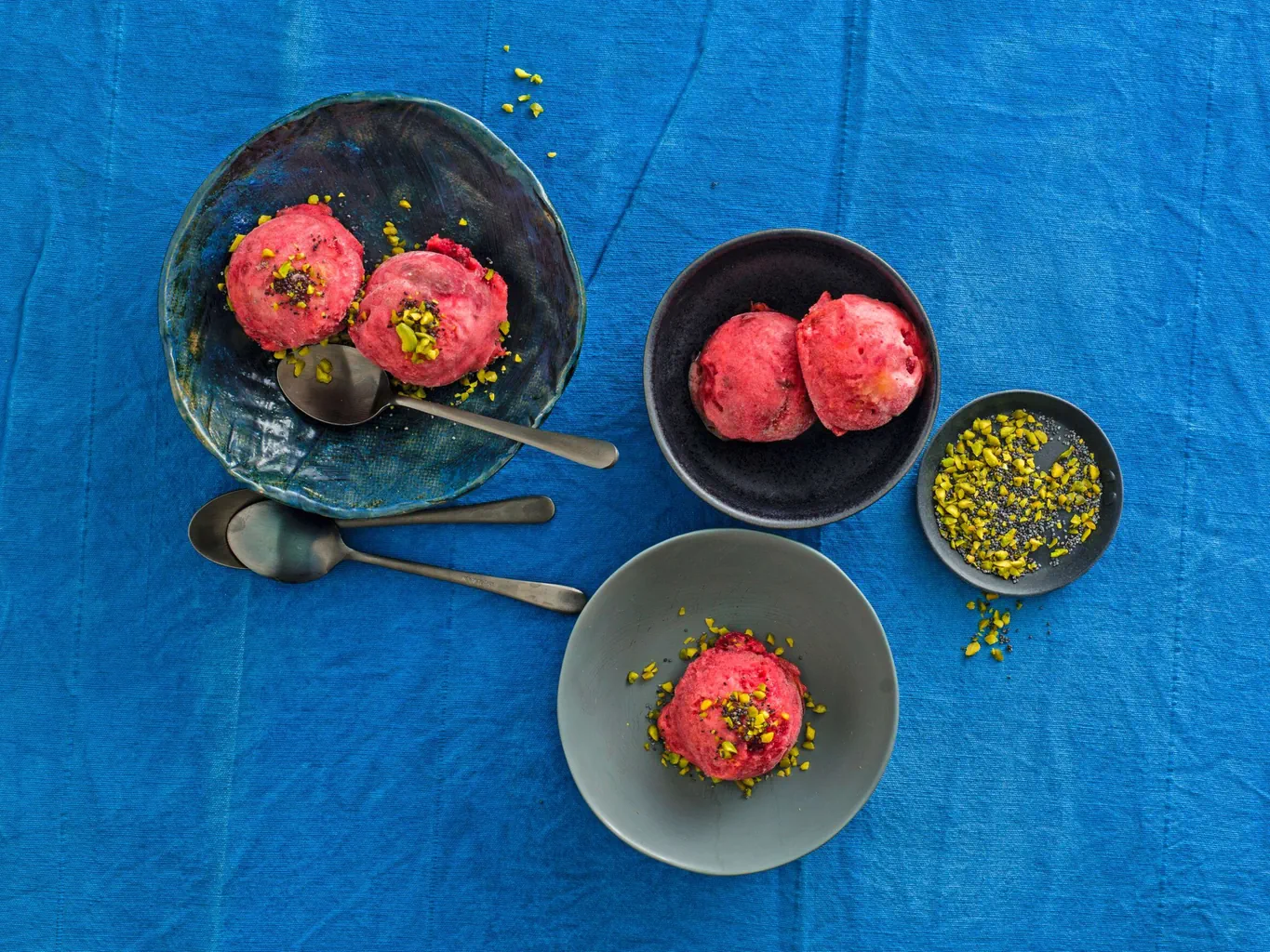 Sorbet aux pruneaux cuits au four