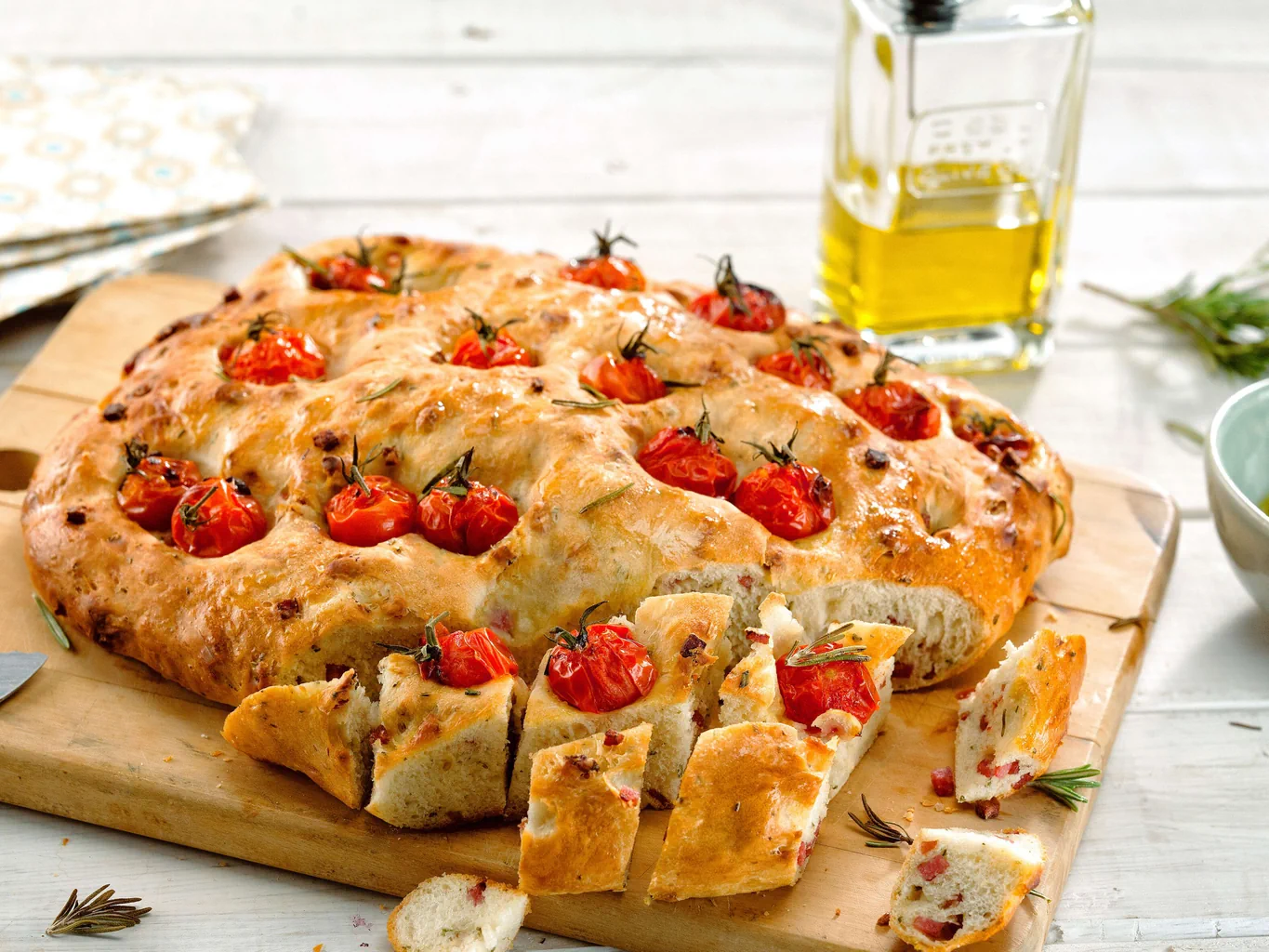 Focaccia al salame