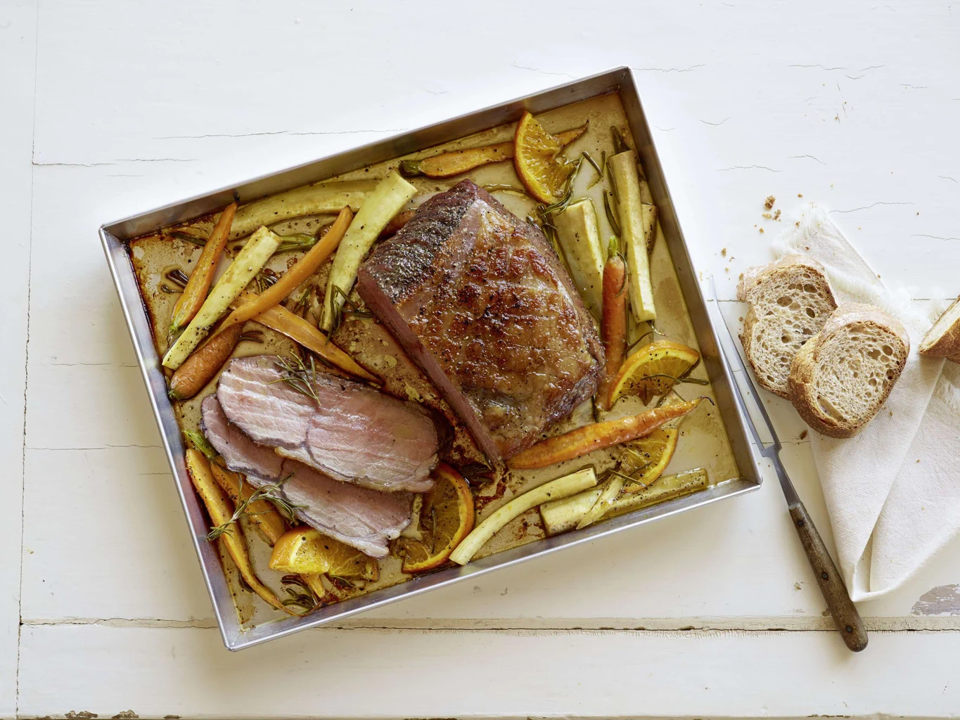 Roastbeef mit Blechgemüse