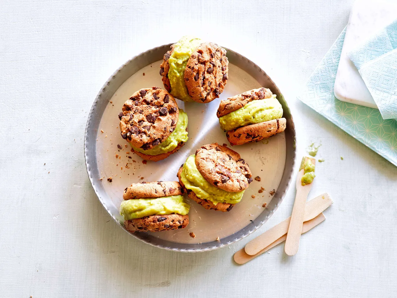 Matcha-Softice-Sandwich