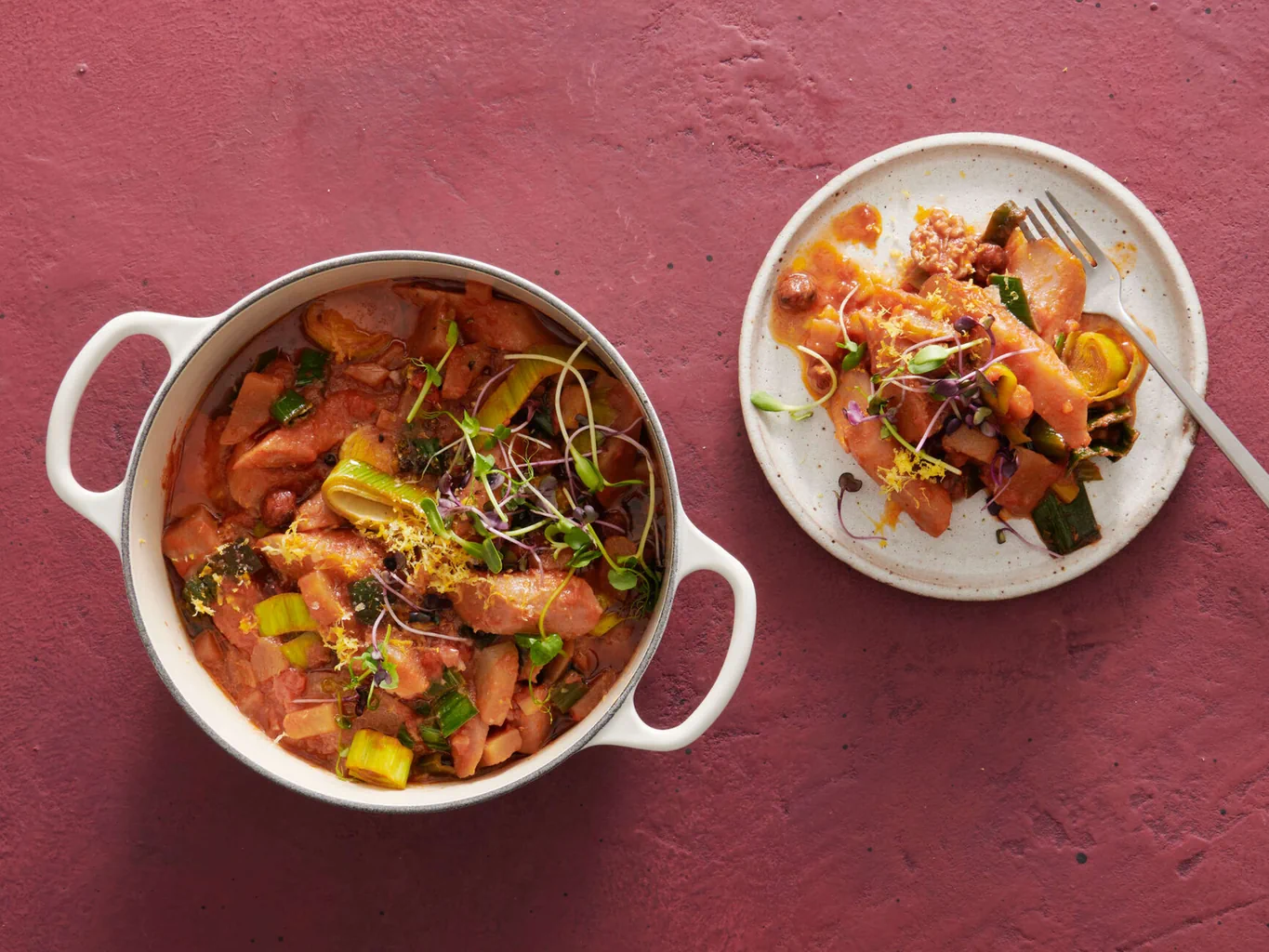 Gulasch di verdure a radice