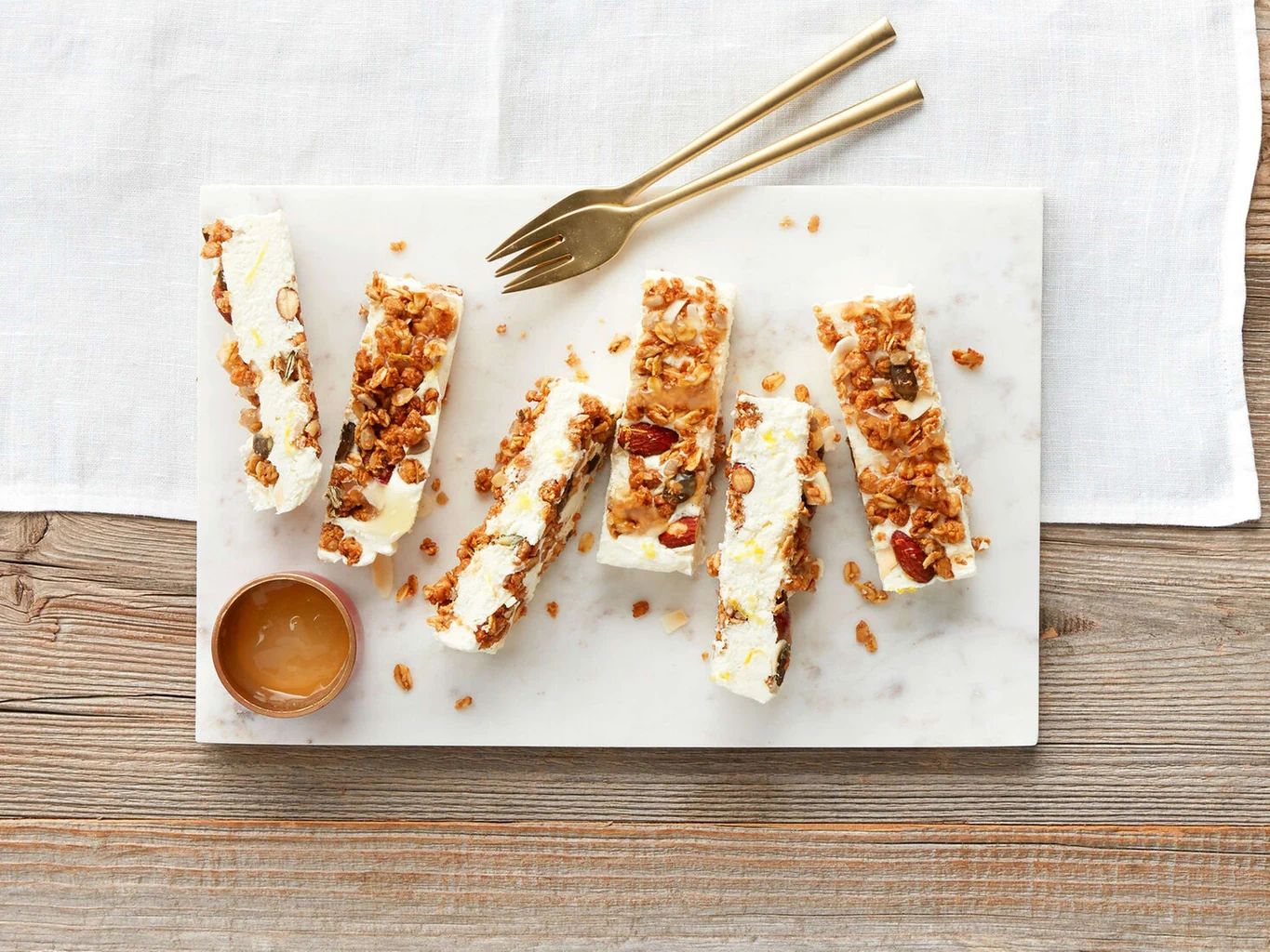 Cheesecake au citron avec granola 