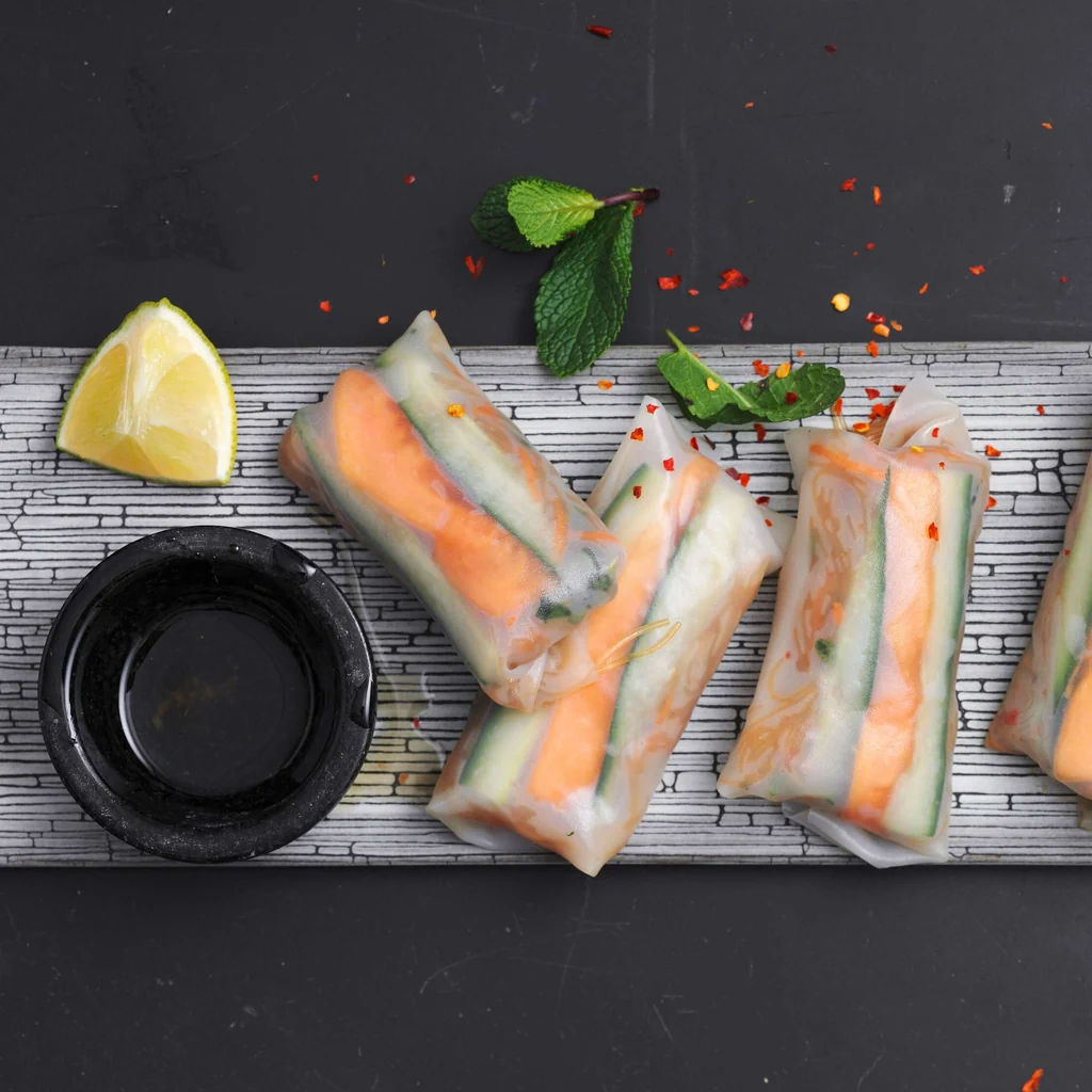 Rouleaux d'été végétariens
