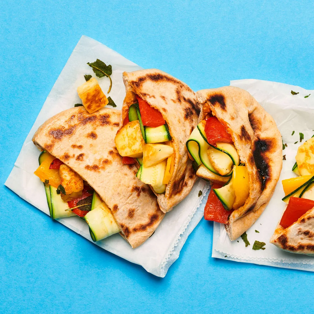 Pita con verdure