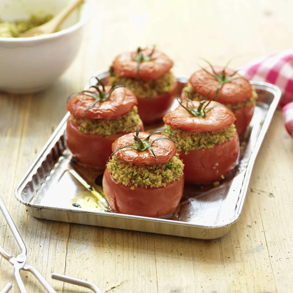 Tomaten mit Olivenpanade