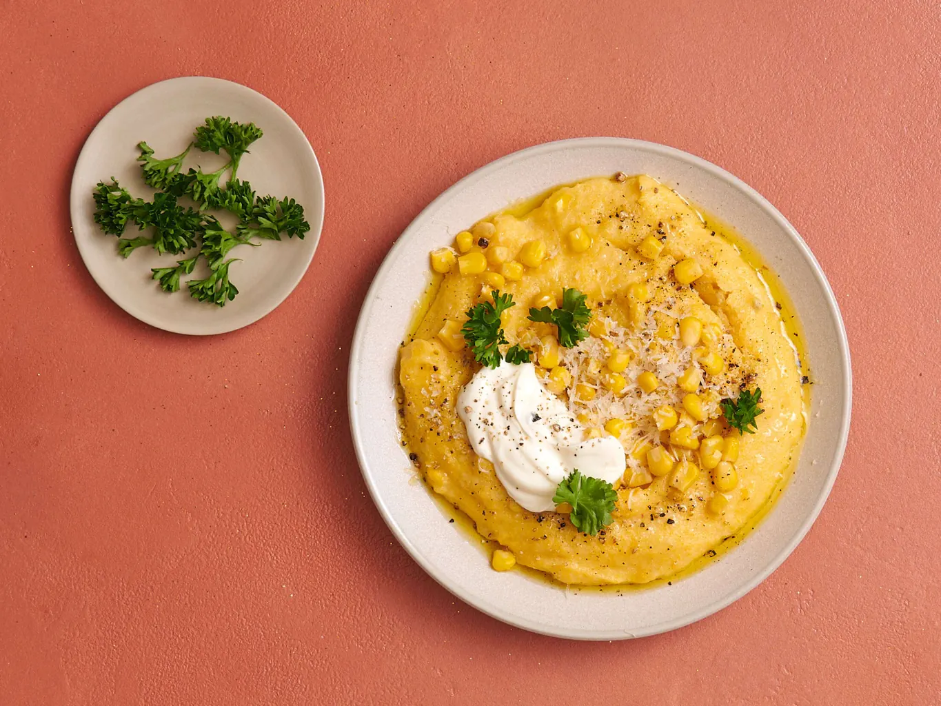 Polenta con crème fraîche