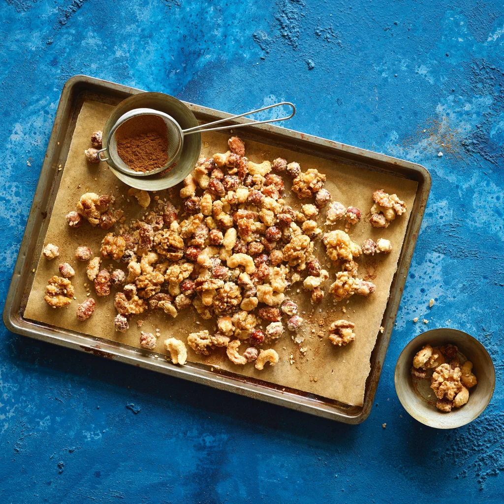 Mélange de noix caramélisées au sésame