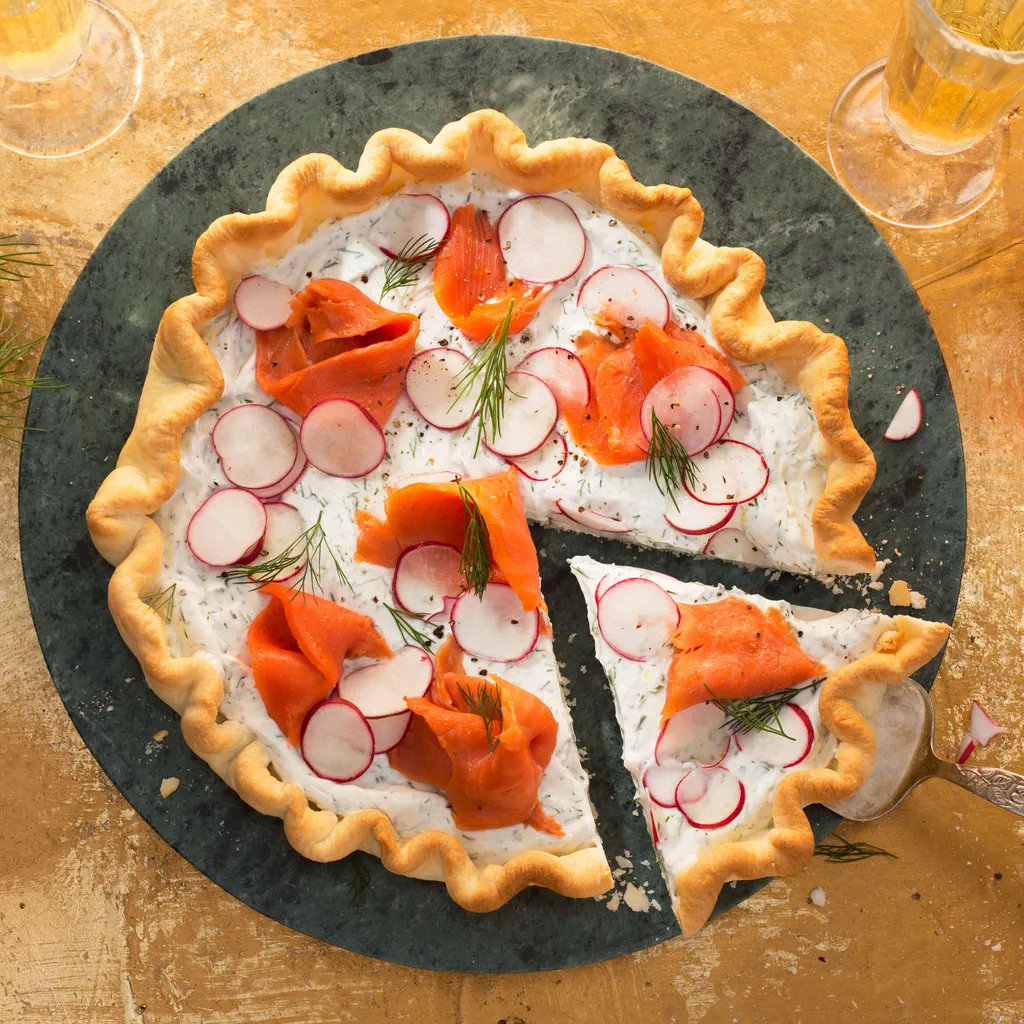 Torta al salmone affumicato