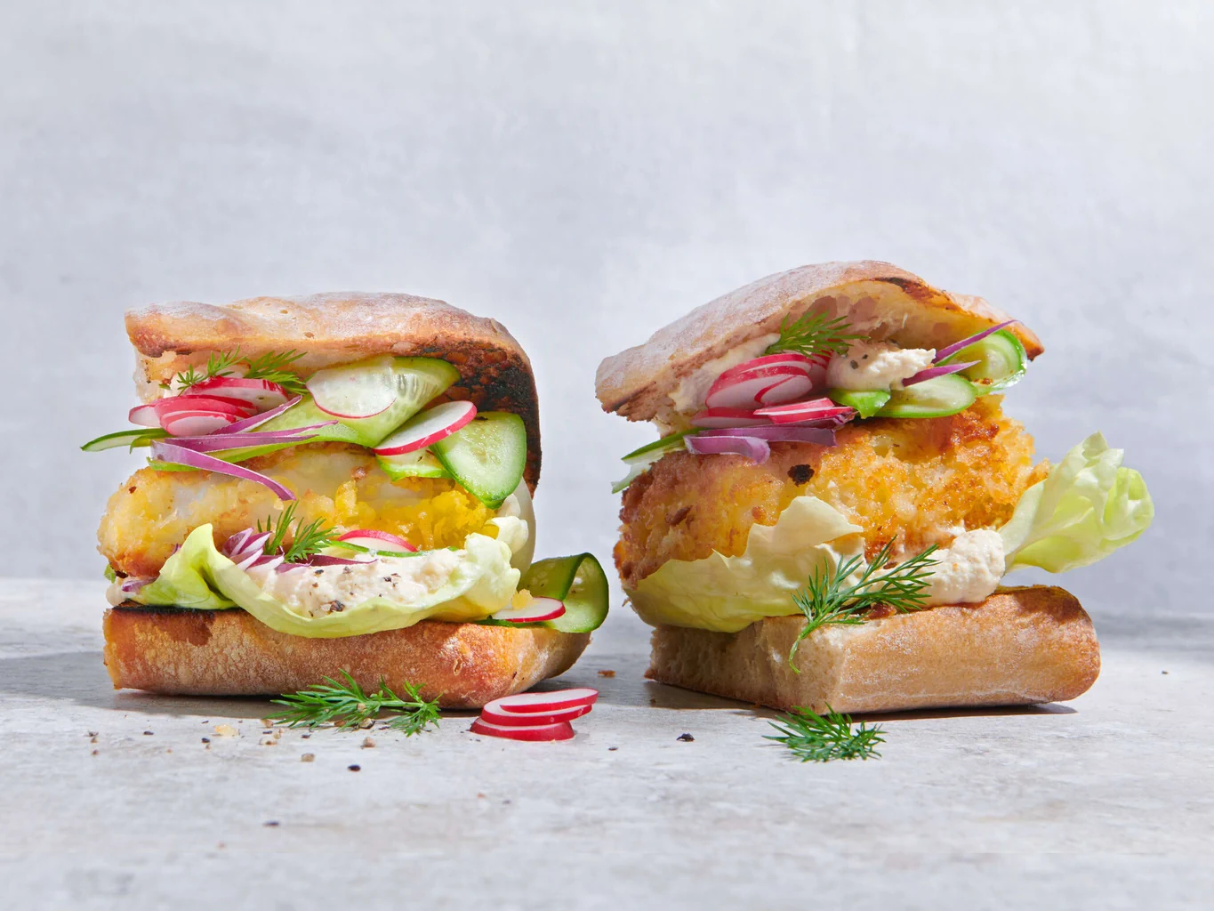 Gurken-Fisch-Sandwiches