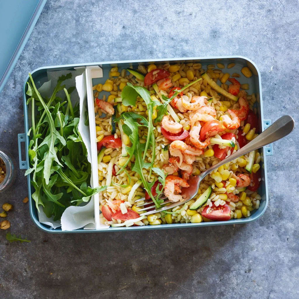 Eblysalat mit Krebsschwänzen