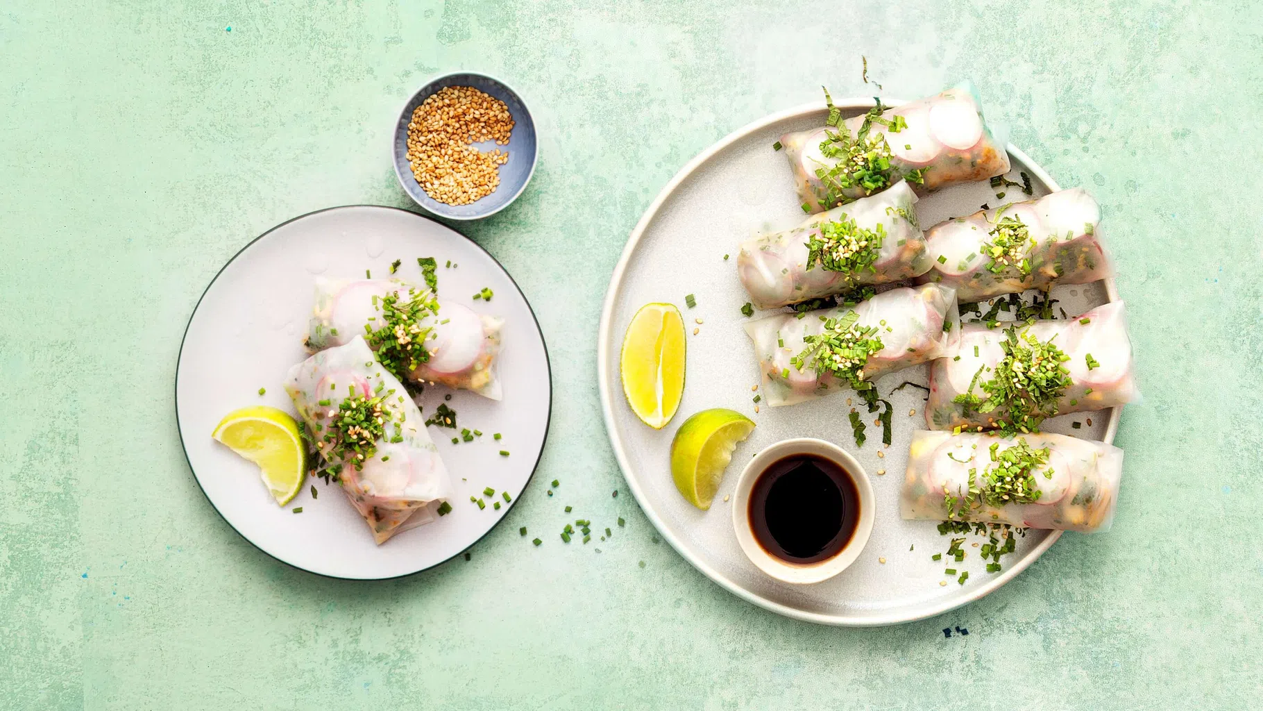 Rouleaux d'été aux fines herbes
