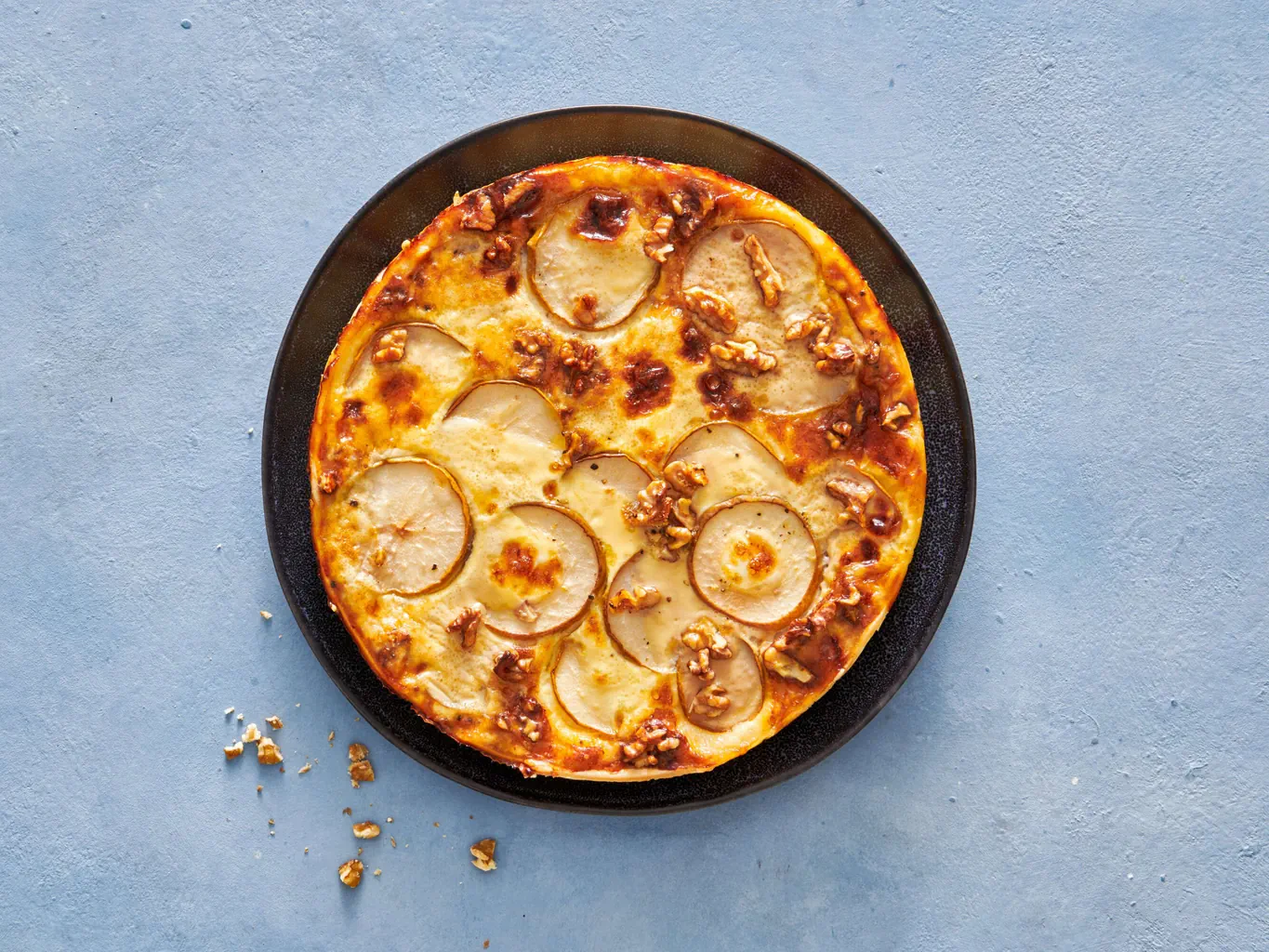 Torta di formaggio alle noci e pere