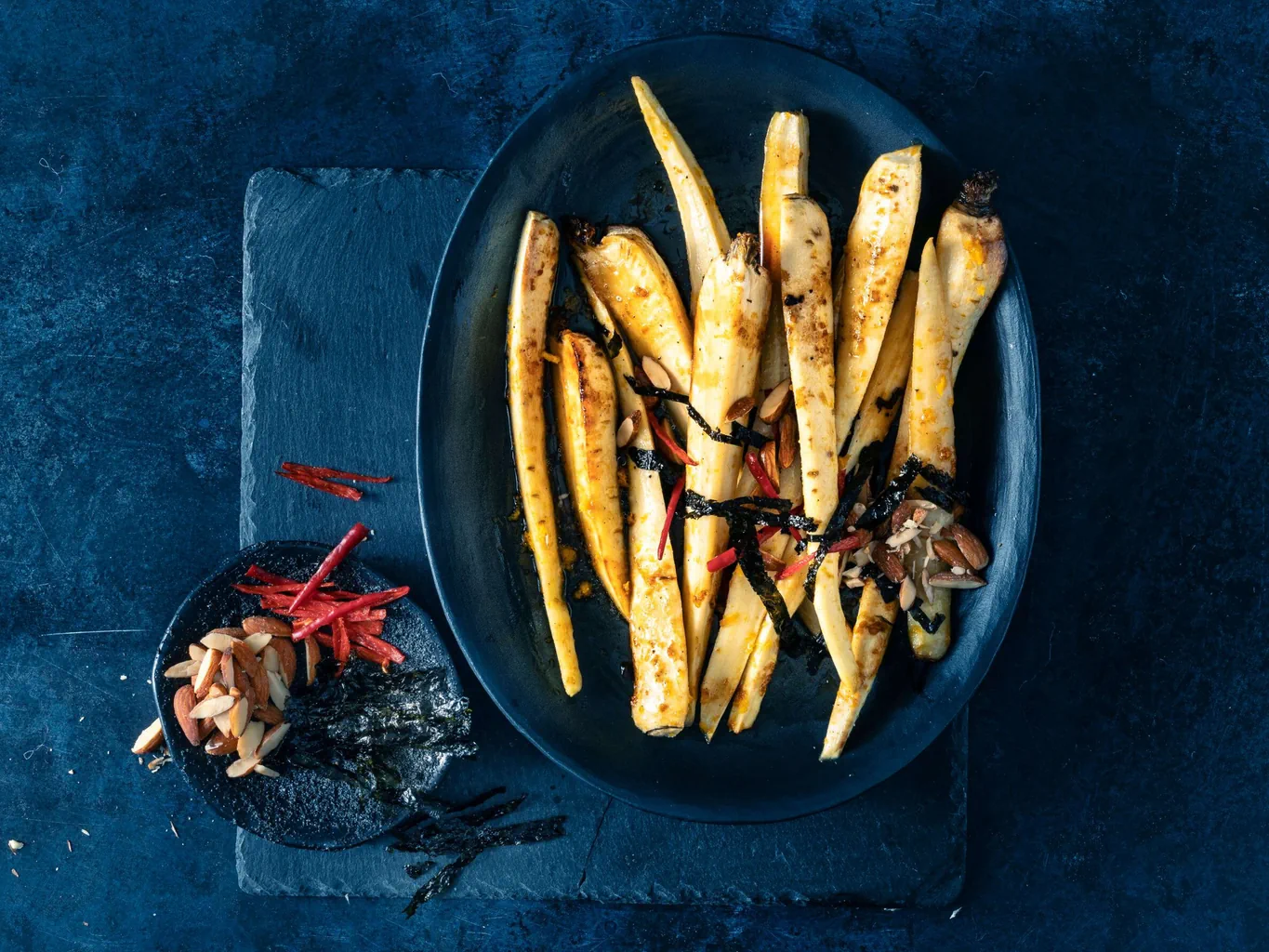 Wurzelgemüse mit Nori-Chili