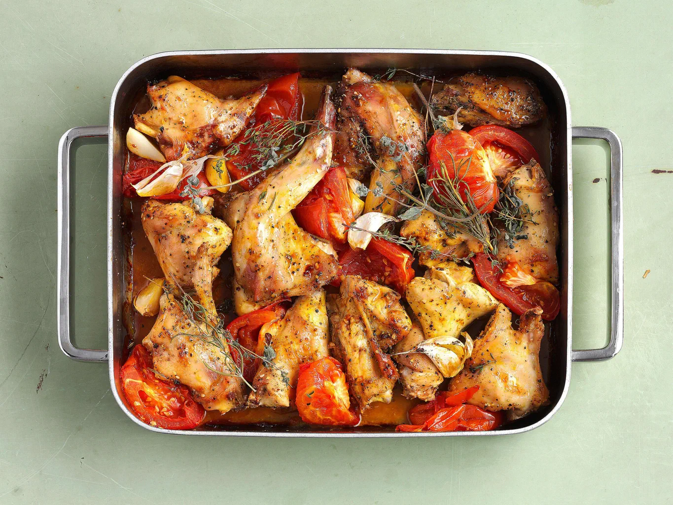 Civet de lapin aux tomates parfumées