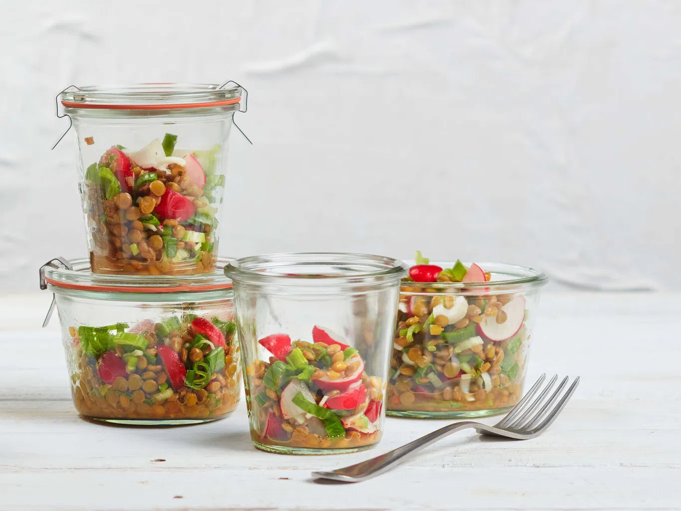 Insalata di lenticchie con verdure