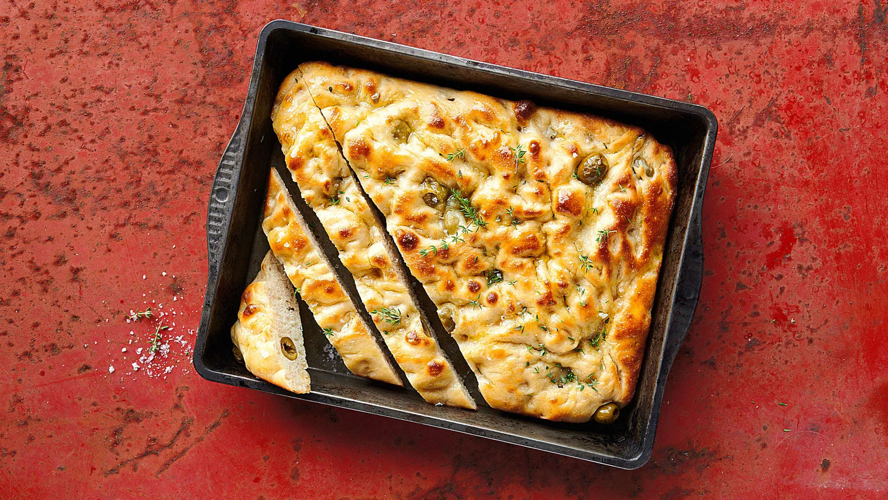 Focaccia aux olives