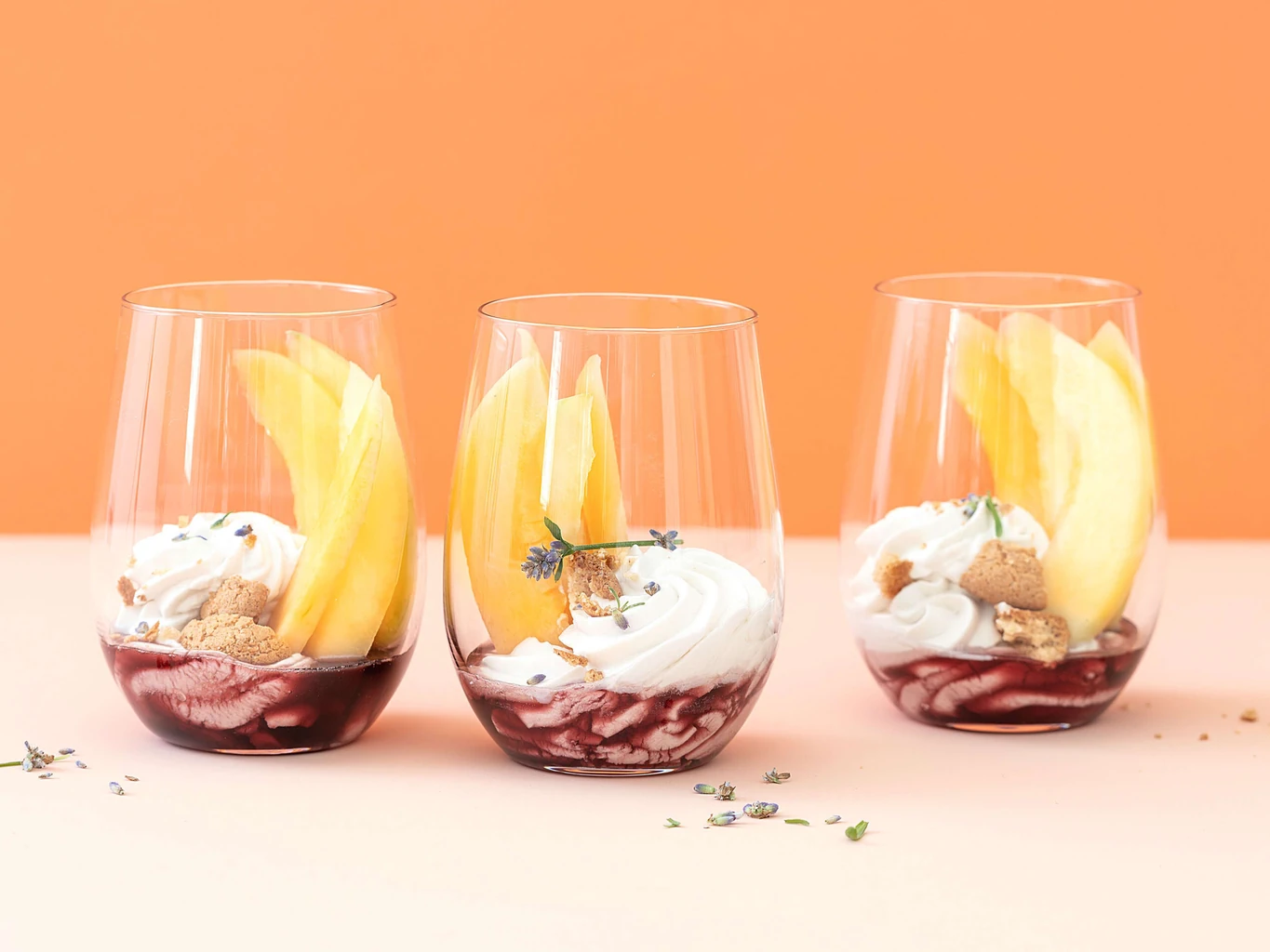Verrines de melon à la lavande