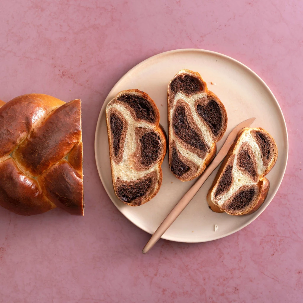 Treccia al cioccolato