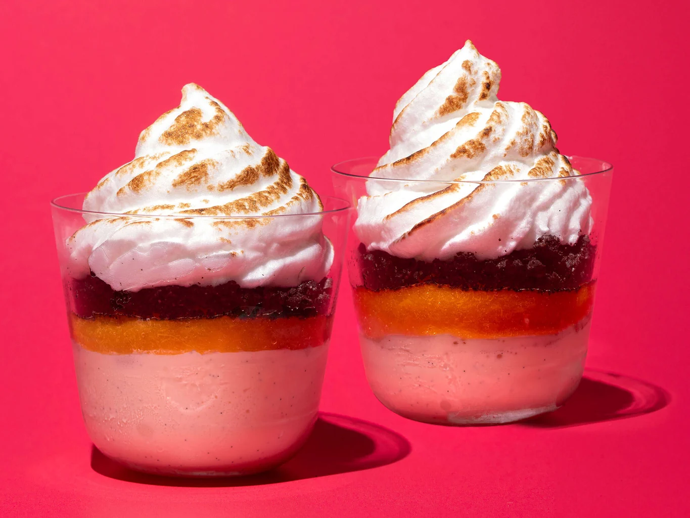 Verrine meringuée à l'abricot