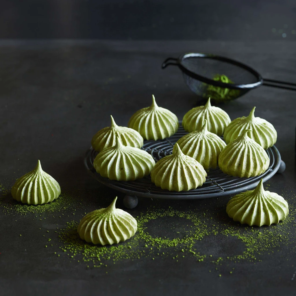Meringhe al matcha