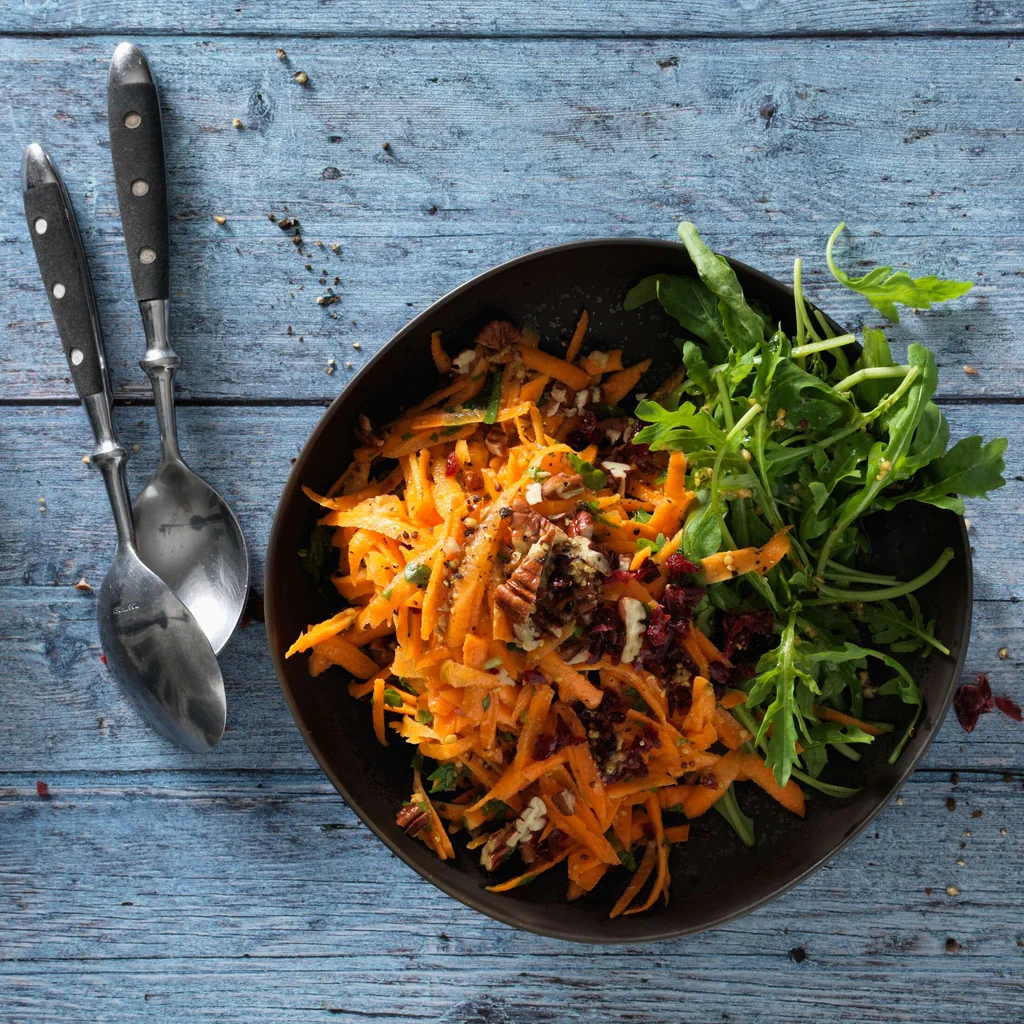 Insalata di carote con cranberry