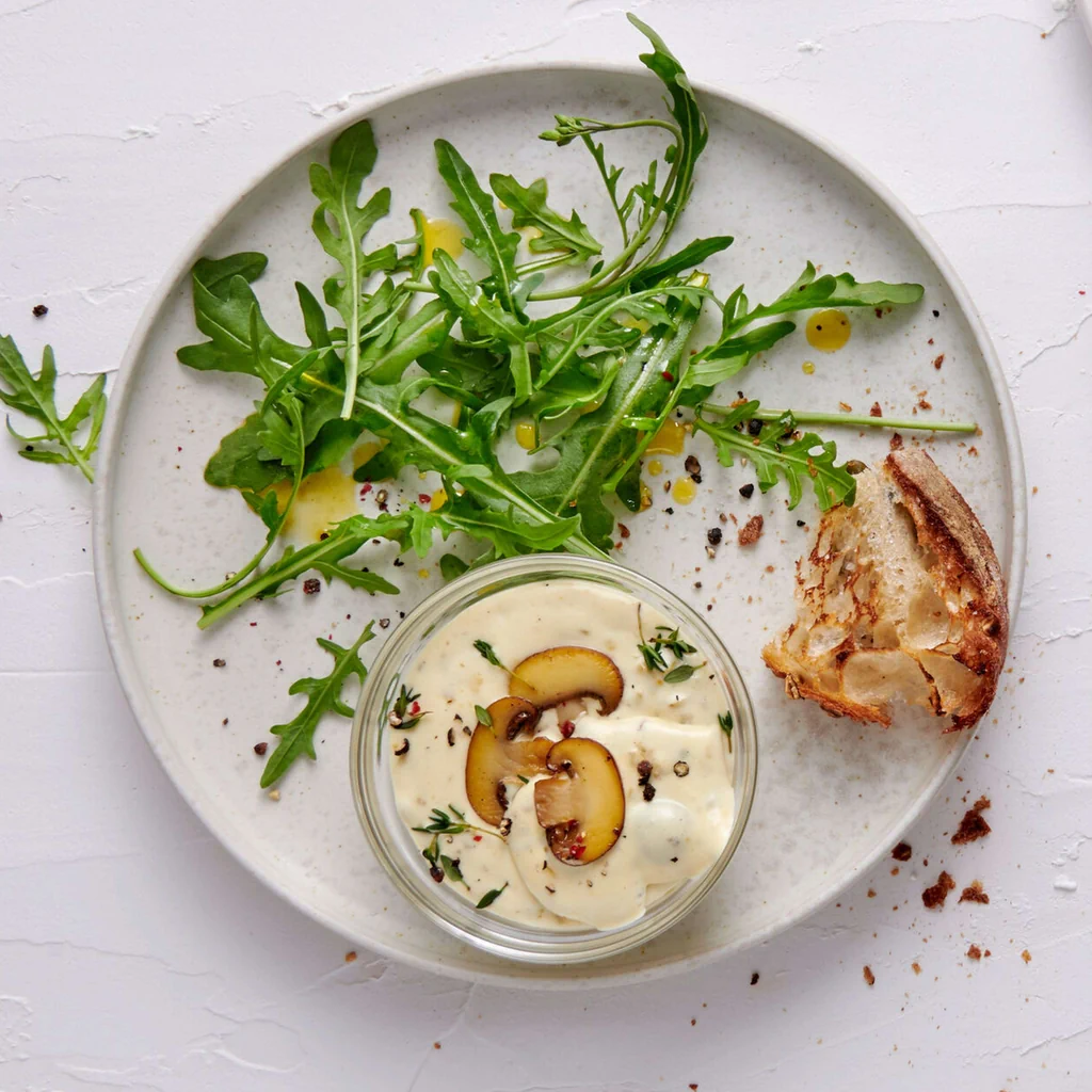 Mousse aux champignons et au safran