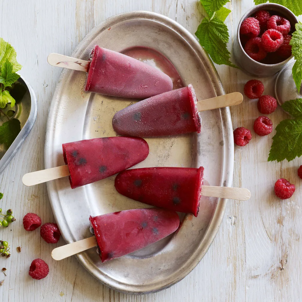 Glace framboise-cassis