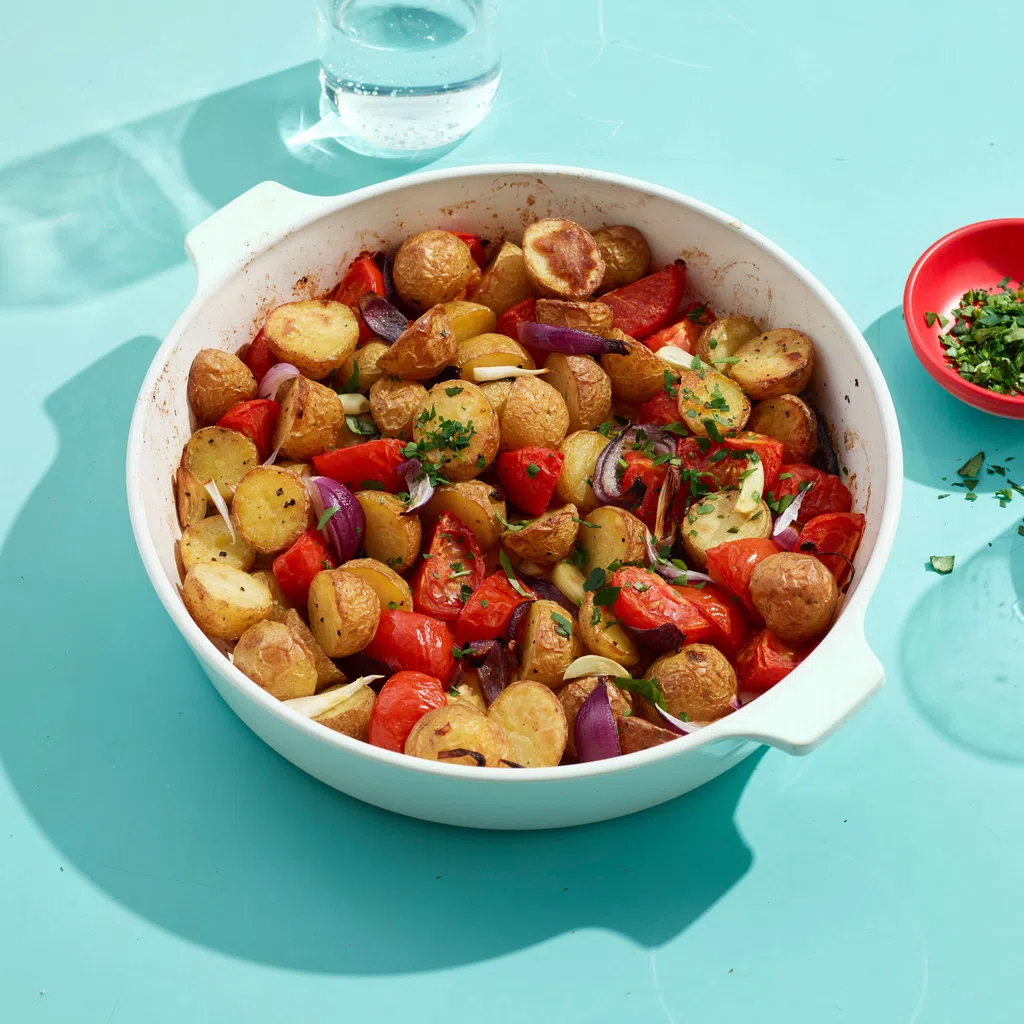 Kräuterkartoffeln mit Tomaten