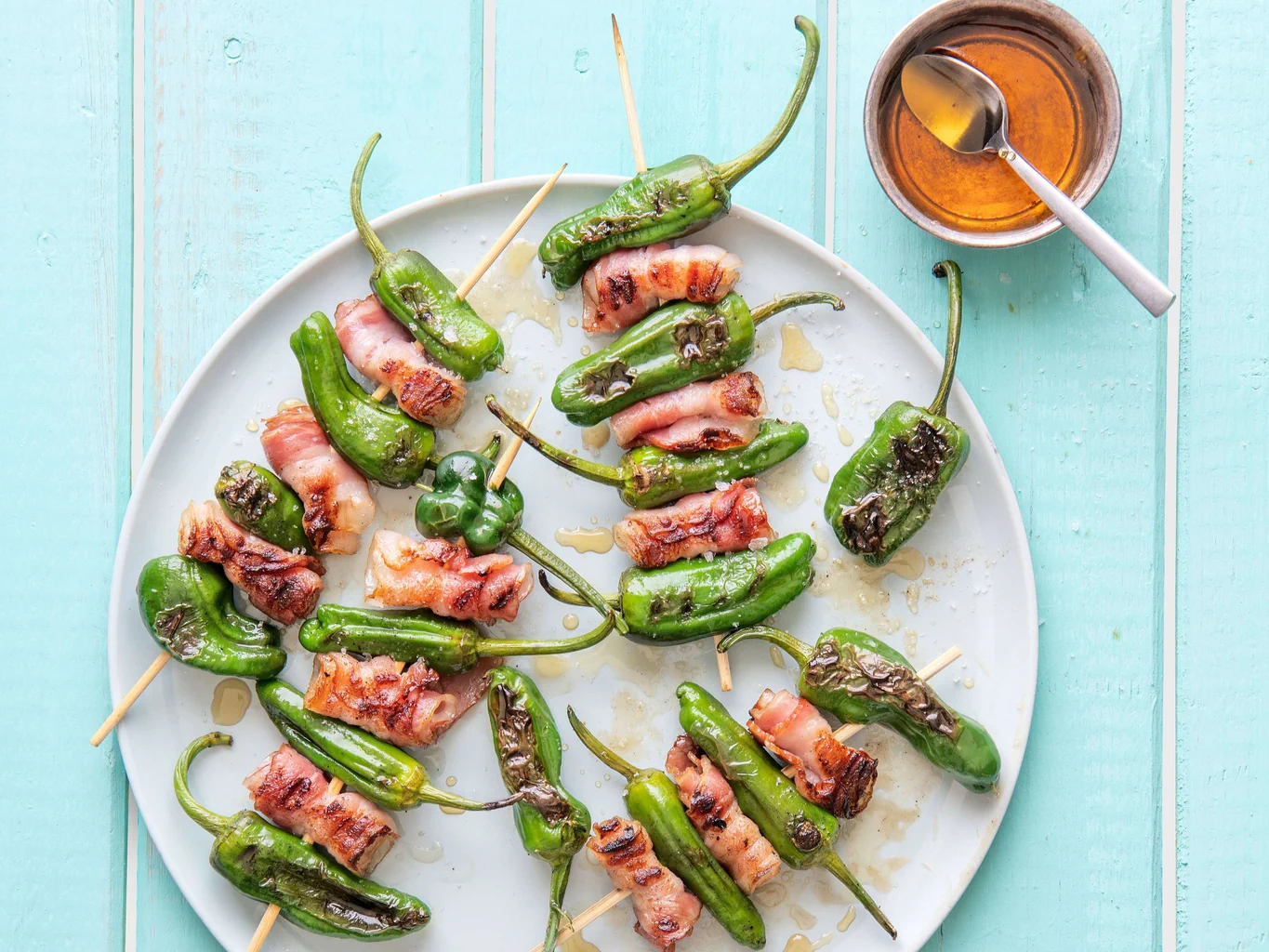 Brochettes de pimientos