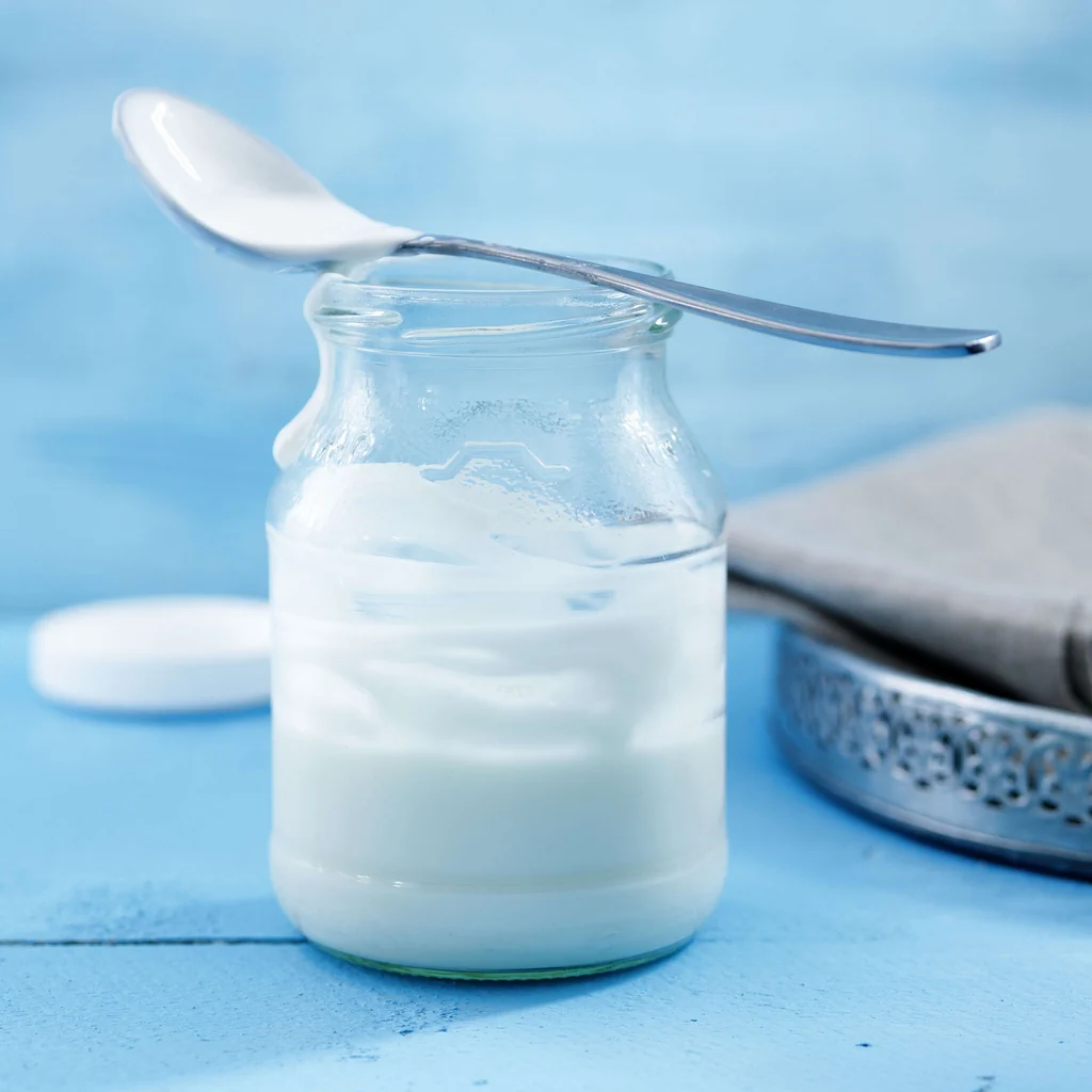 Yogurt naturale mescolato