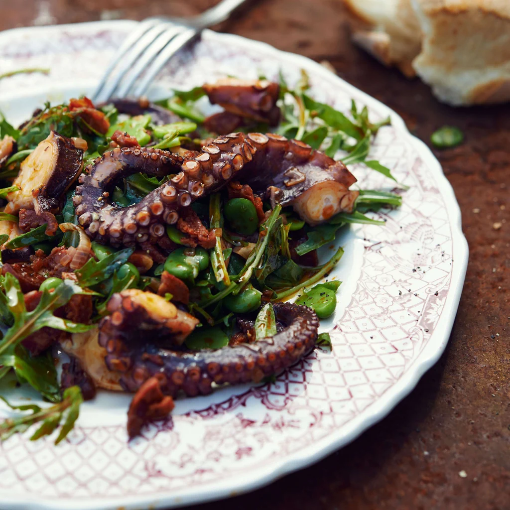 Polpo con chorizo