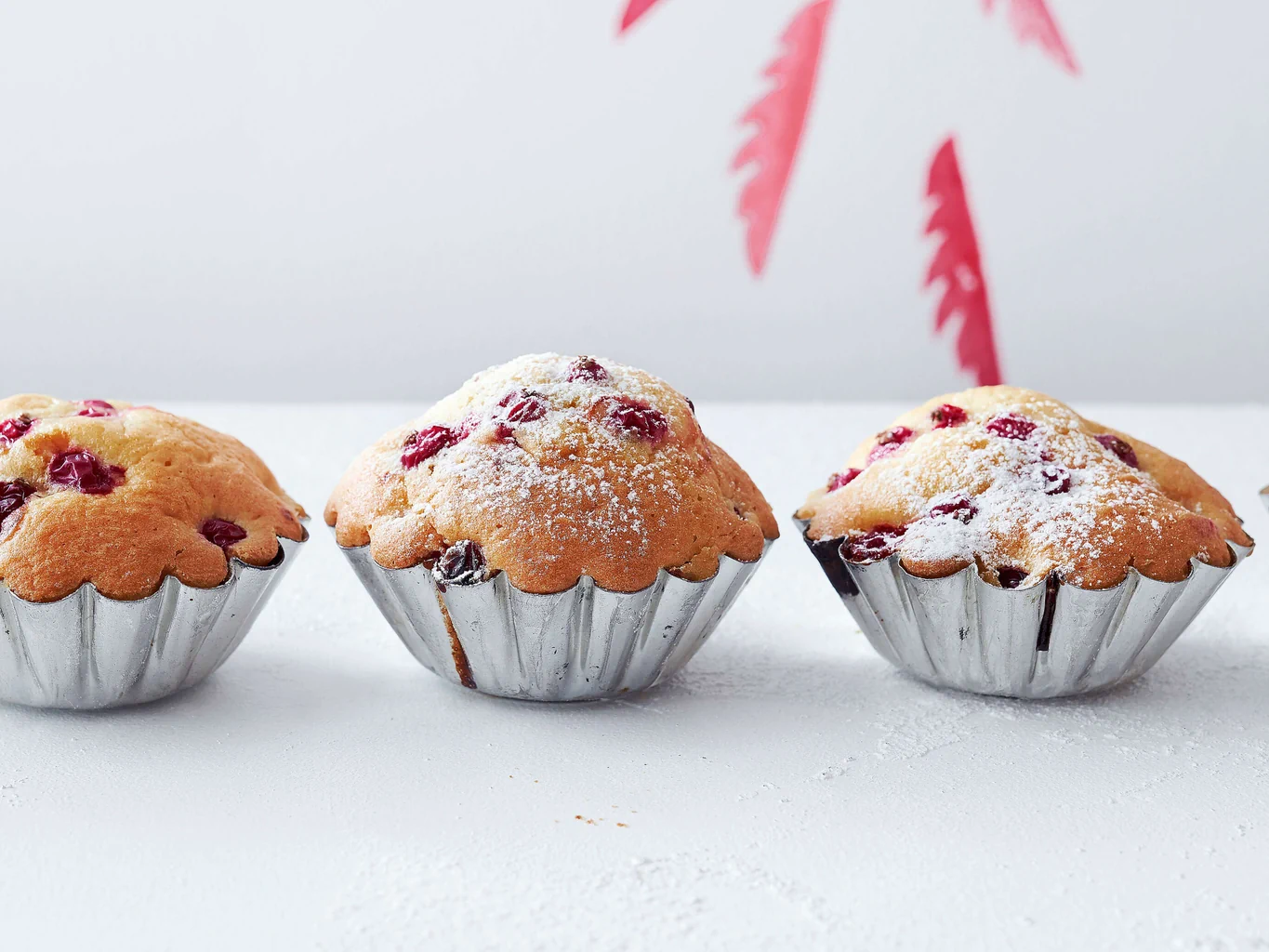Madeleines aux groseilles rouges