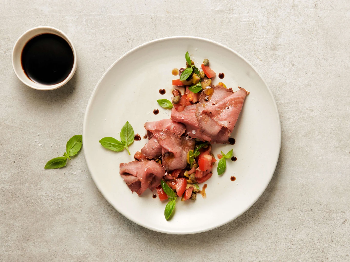 Roastbeef mit Balsamico-Vinaigrette