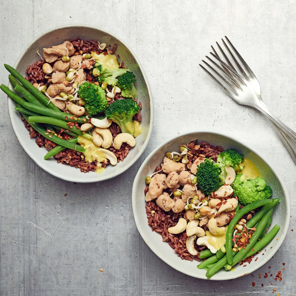 Bowl di riso e noci d’acagiù