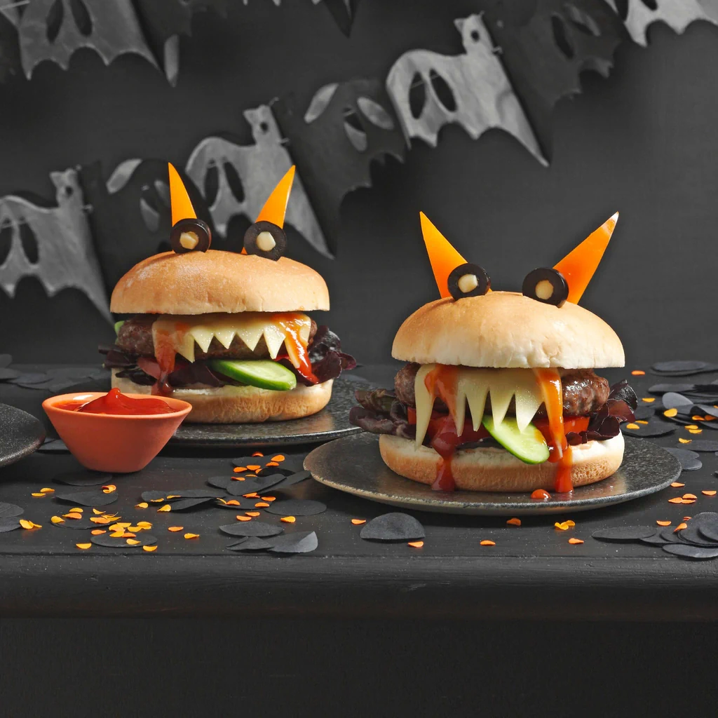 Halloween-Hamburger-Monster