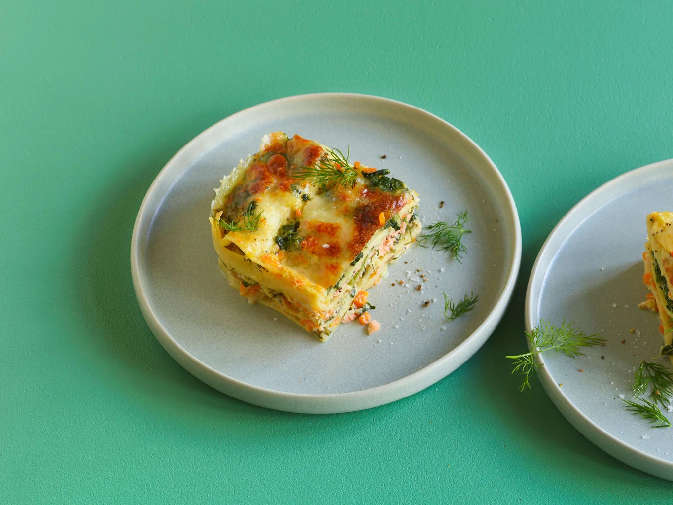 Lasagne al salmone e agli spinaci