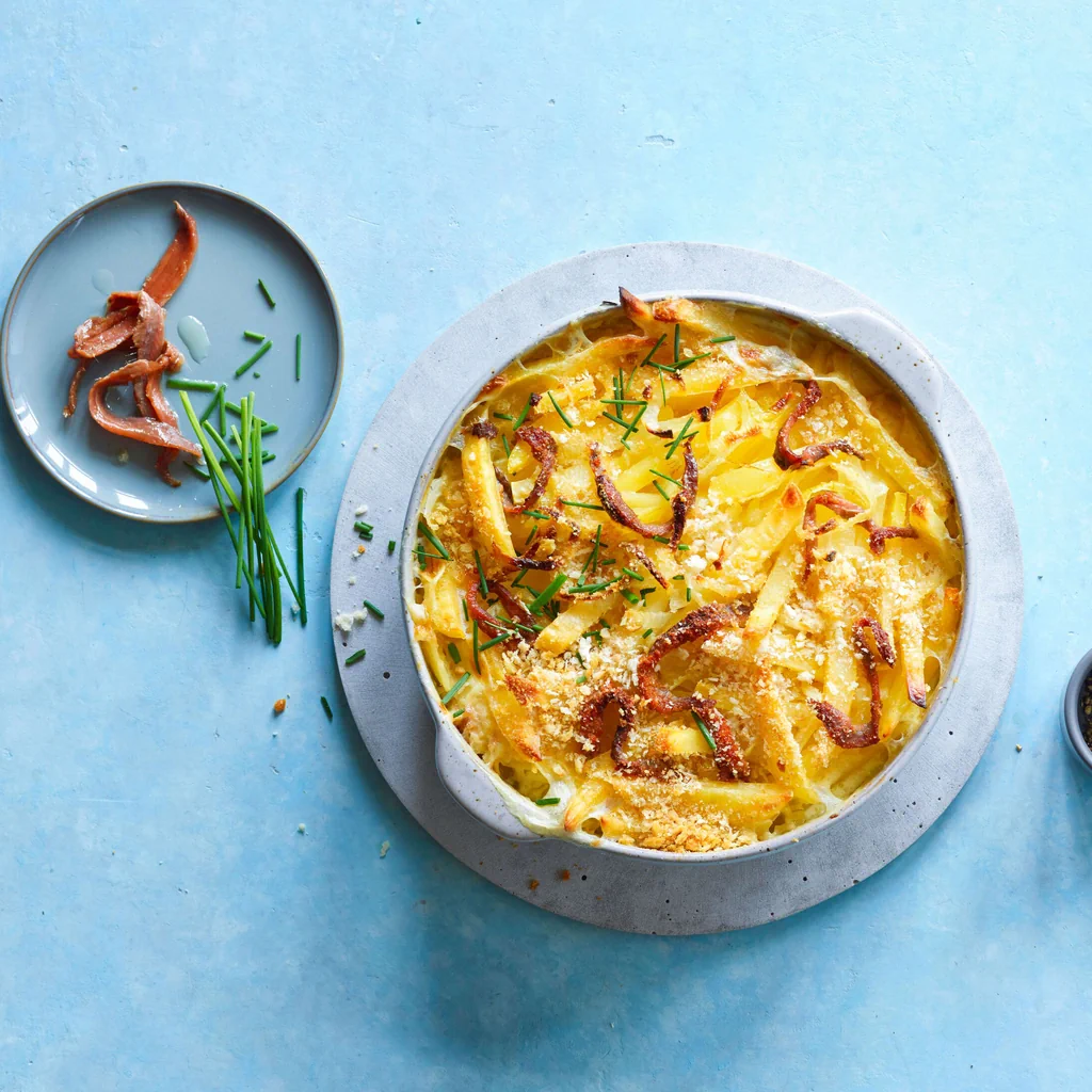 Gratin de pommes de terre aux anchois