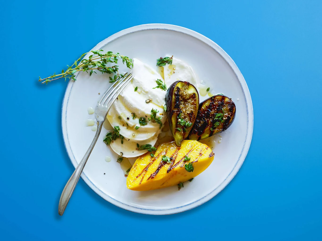 Honig-Grillfrüchte mit Mozzarella