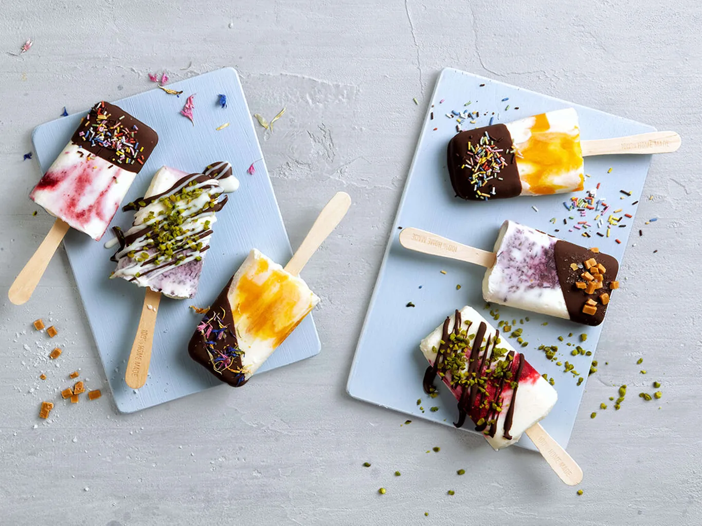 Popsicles in tre varianti