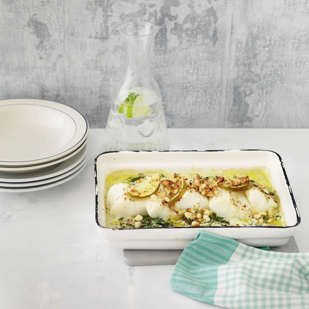 Gratin de poisson aux amandes